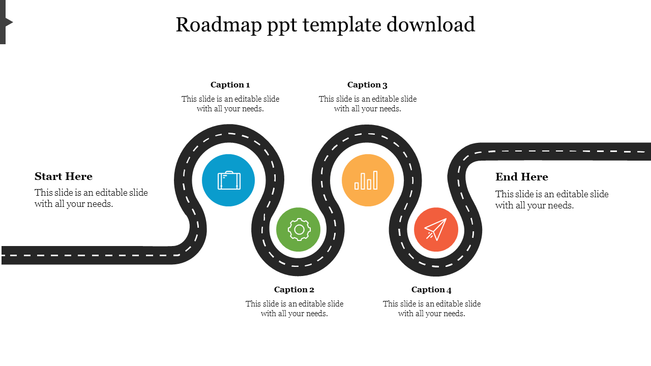 Innovative Roadmap PPT Template Download
